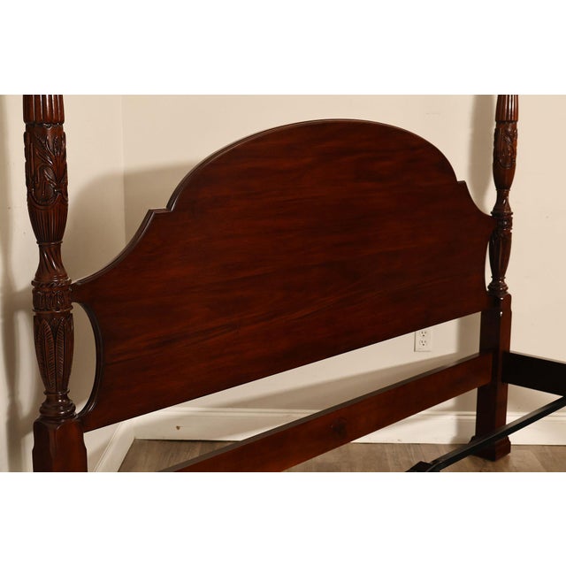 2000 - 2009 Henkel Harris Mahogany King Four Poster Bed Style 151 For Sale - Image 5 of 18