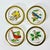 This is a lovely set of 4 Crystal coasters with deep cups and a gold rim. Each has a painting of a different bird...