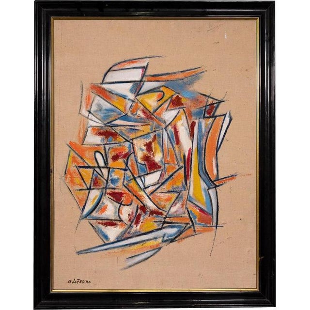 Giorgio Lo Fermo, Lines, 2019, Oil on Canvas, Framed For Sale - Image 4 of 4