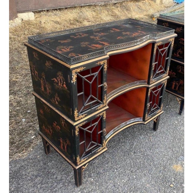 Vintage Chinoiserie Cabinet in the Manor of Maitland Smith For Sale In West Palm - Image 6 of 12