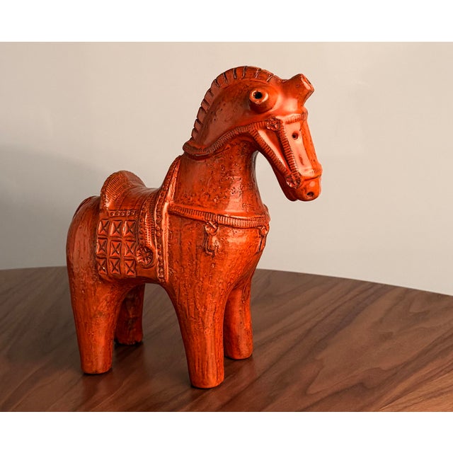 Mid-Century Modern 1960s Large Aldo Londi Horse Pottery Sculpture For Sale - Image 3 of 8
