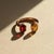 Toi Et Moi Gemstone Ring: Garnet and Citrine, Size 7.5 For Sale - Image 6 of 9