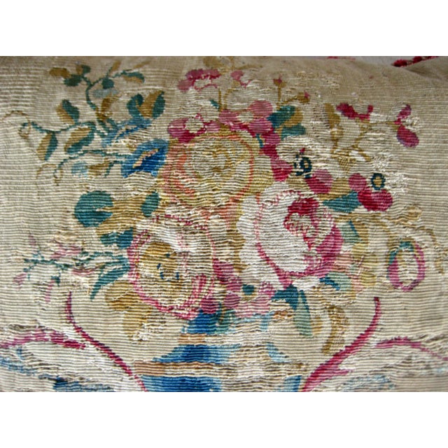 Mid 18th Century French Aubusson Pillows 18 Century a Pair For Sale - Image 5 of 11