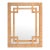 Hana 30 in. W x 40 in. H Rectangular Woven Rattan Wall Mirror, Natural Rattan For Sale