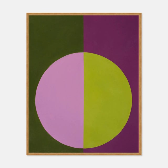 Stephanie Henderson "Violet & Green Forever" Medium Gold Framed Print by Stephanie Henderson For Sale - Image 4 of 4