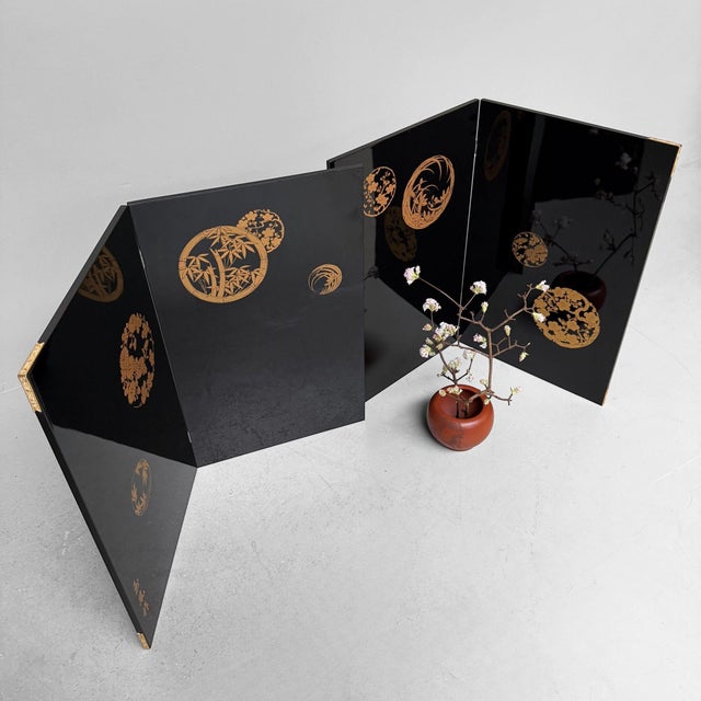 Vintage Japanese Folding Screens, 1970s, Set of 2 For Sale - Image 11 of 18