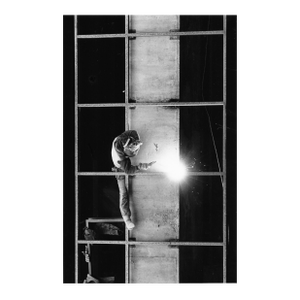 1983 Charlotte North Carolina Construction Black and White Photograph