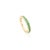 Modern Stackable Round Cut Emerald Band Ring in 14k Gold Size 5.5 For Sale - Image 3 of 12