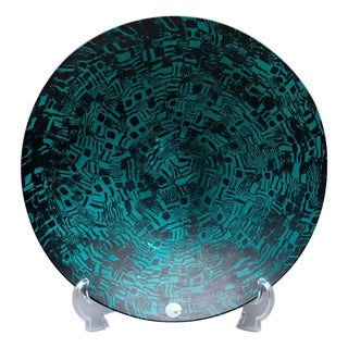 Murrine Glas Plate by Santillana for Venini, Italy 1997 For Sale