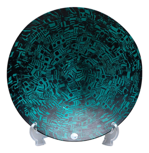 Murrine Glas Plate by Santillana for Venini, Italy 1997