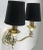 Pair of very elegant brass and glass French Maison Lunel Sconces. Made in the 1950s in the style of mid-century modern. 2...