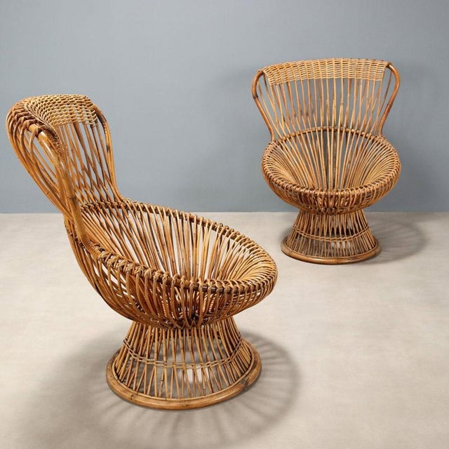 Vintage Margherita Armchairs attributed to Franco Albini, 1950s, Set of 2 For Sale - Image 10 of 10