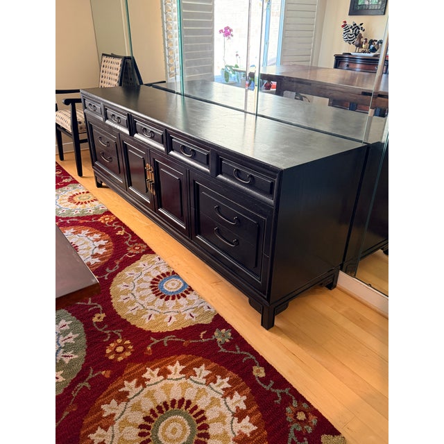 Black Mazor Masterpiece Hollywood Regency Asian Style Sideboard For Sale - Image 8 of 12