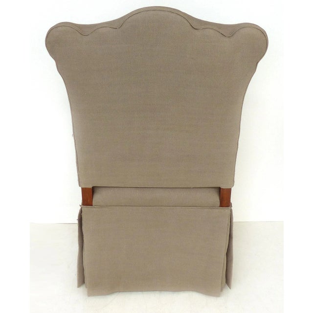 Carved Barley Twist Armchair, Upholstered Seat & Back For Sale In Miami - Image 6 of 11