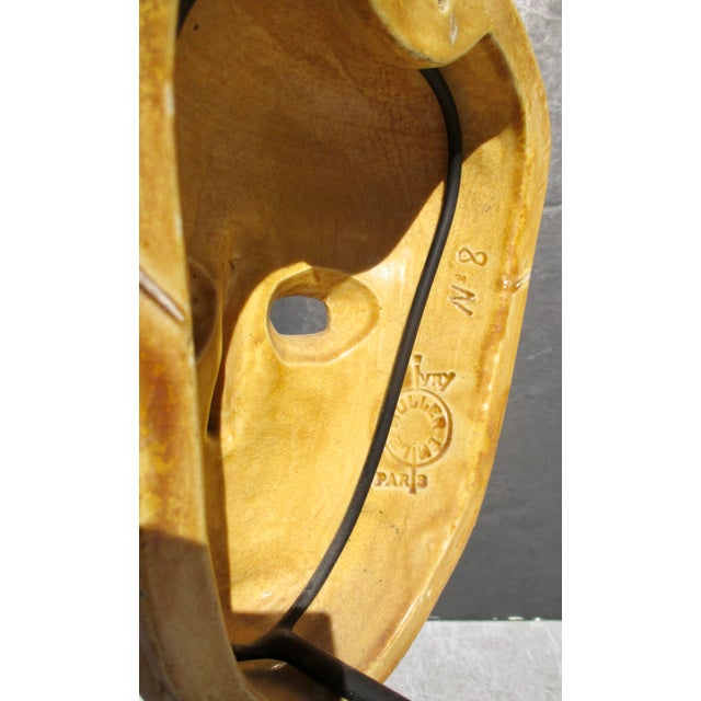 Ceramic Jean Désiré Ringel d'Illzach (1847 - 1916) Obsession Mask by E. Muller Studio For Sale - Image 7 of 13