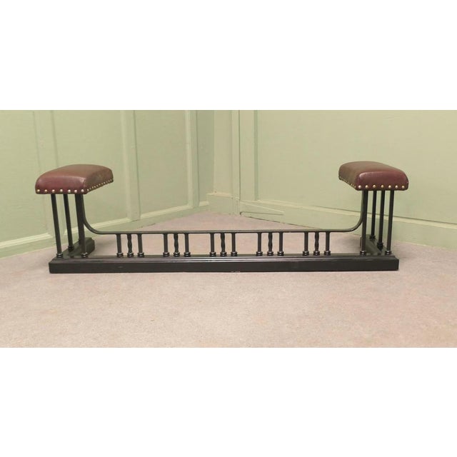 Vintage Leather Club Fender, 1930 For Sale - Image 3 of 8