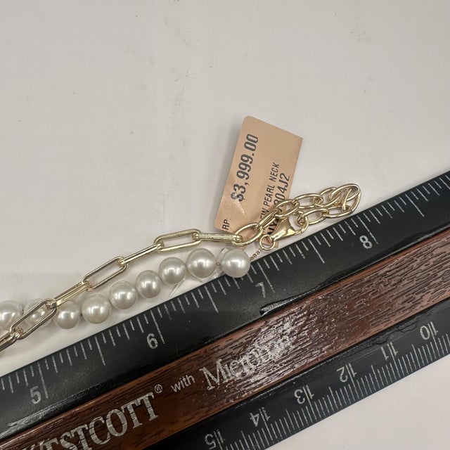 Designer Effy Pearl Necklace in 14kt Yellow Gold For Sale In New York - Image 6 of 6