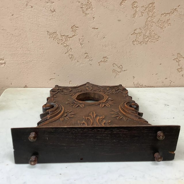 French Country Late 19th Century Vintage Architectural Wood Decoration For Sale - Image 3 of 7