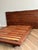 Contemporary organic free live edge wood slab headboard queen platform bed. Organic free edge headboard platform bed...