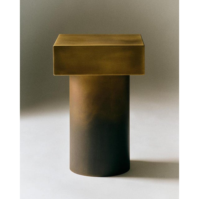 Not Yet Made - Made To Order T-Stool Brass Deco Table by Zincutec For Sale - Image 5 of 7