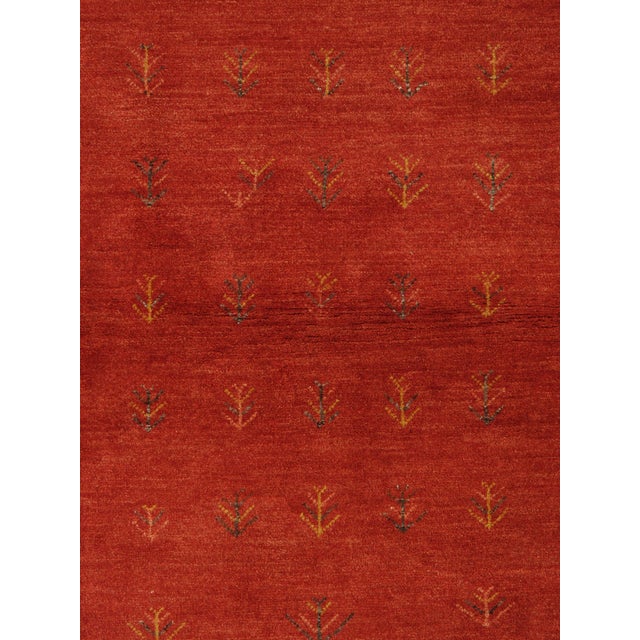 Tribal Vintage Hand-Knotted Persian Gabbeh Rug 3'11" X 6'0" For Sale - Image 3 of 4