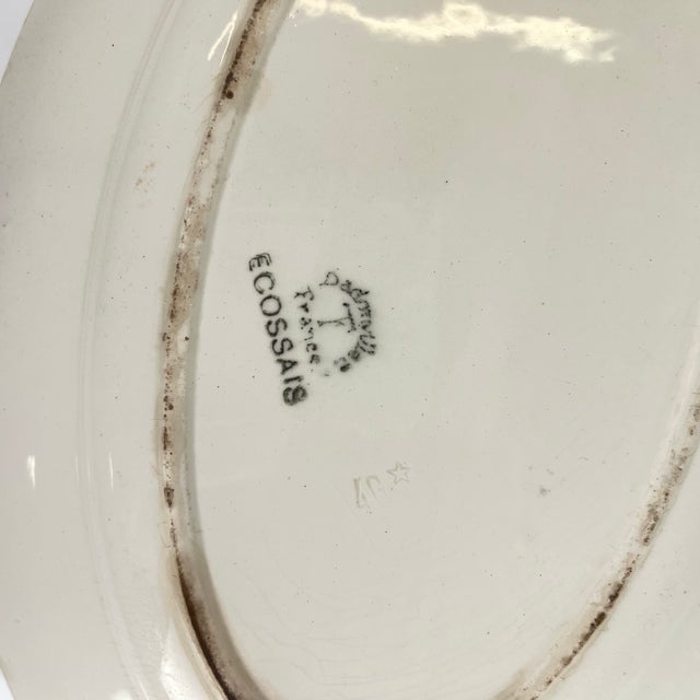 1930s Art Deco Oval Platter from Badonviller, 1930s For Sale - Image 5 of 9
