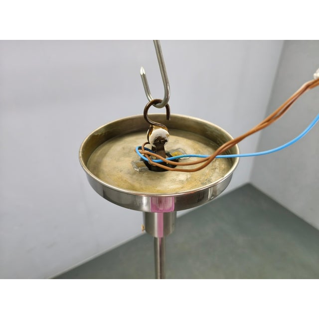 Vintage Bauhaus Chrome Pendant Light with Glass Shades, 1930s For Sale - Image 13 of 16