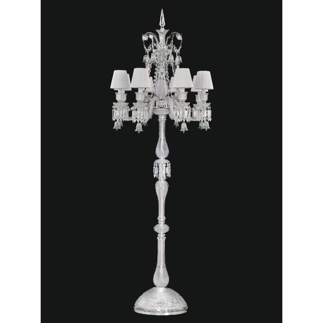Collection regina floor lamp, metal and crystal, ncp 201/8 ws by jago dimensions: d 80 x h 220 cm. Materials: metal,...