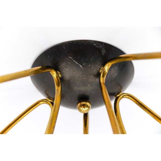 Sputnik Ceiling Lamp in the style of Arteluce, Italy, 1950s For Sale - Image 12 of 18