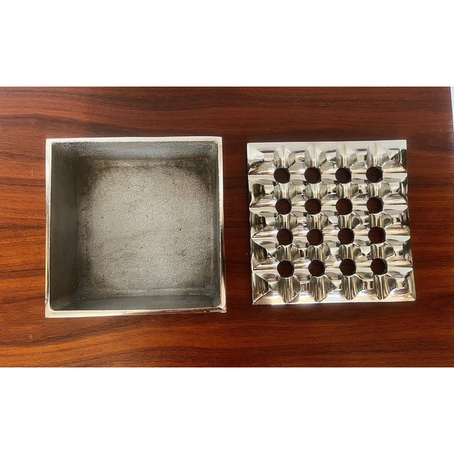 Geometric Sculptural Ashtray in Chromed Metal, 1960s For Sale - Image 4 of 6