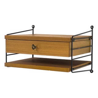 Vintage Wall Shelf by Kajsa & Nils Strinning for String, 1960s For Sale