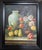 Vintage Oil Painting Floral Still Life Vase Fruit Signed Impressionist Style For Sale