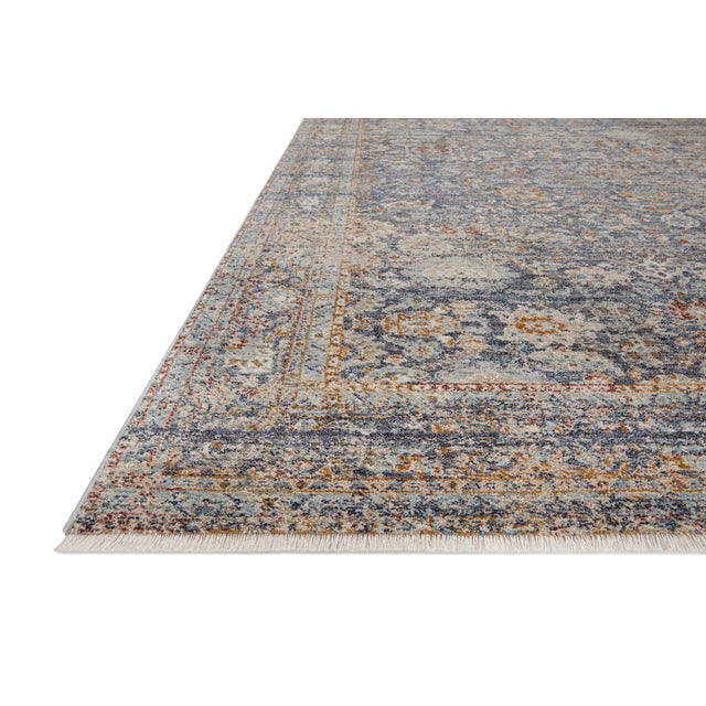 Transitional Angela Rose x Loloi Blake Rug Navy / Multi 11'-6" x 15'-7" Area Rug For Sale - Image 3 of 8