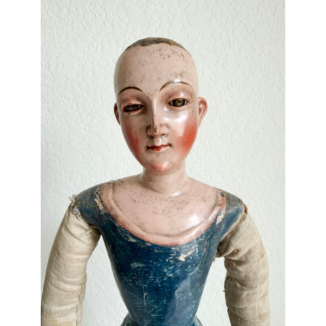 Rustic European 18th Century French Santos Cage Doll Figure For Sale - Image 3 of 13