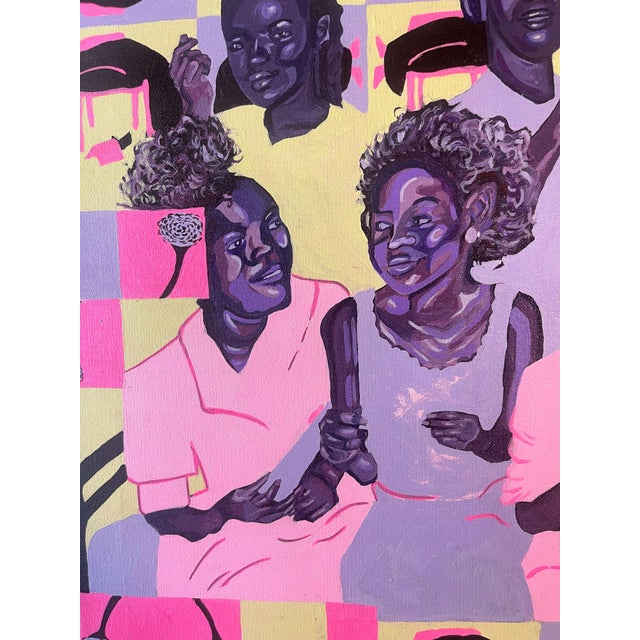 Early 21st Century Warmth of Life to Feel Loss, Bunmi. Wall Painting by Victory Anthony Nted (2026), Acrylic and Gouache on Canvas For Sale - Image 5 of 8