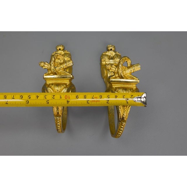 Late 19th Century Empire Revival French Gilt Bronze Curtain Tiebacks, 1890s, Set of 2 For Sale - Image 18 of 18