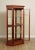 Traditional 1990s Regency Style Cherry & Glass Illuminated Curio Display Cabinet For Sale - Image 3 of 13