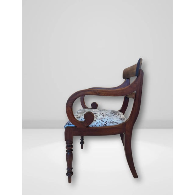 Traditional Early 19th-Century Antique Regency Mahogany Accent Chairs, Pair For Sale - Image 3 of 6
