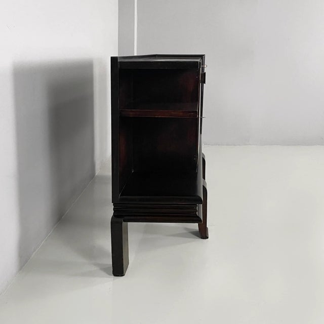Art Deco Italian Sideboard in Dark and Light Wood, 1930s For Sale - Image 4 of 18