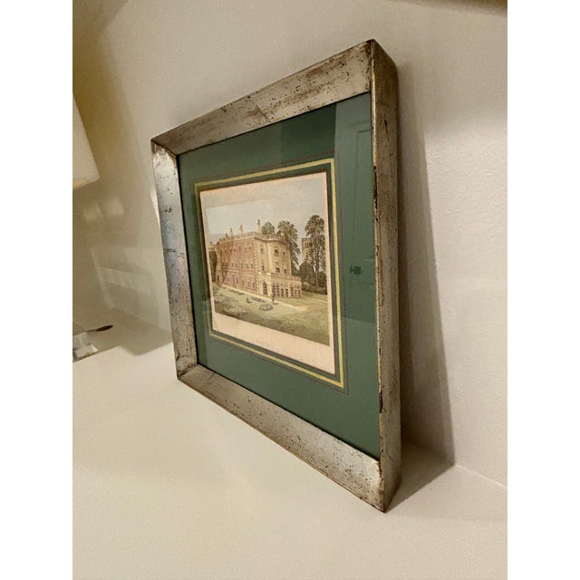 Late 19th Century Framed Original English Antique Print - View of Clifton Hall For Sale - Image 12 of 15