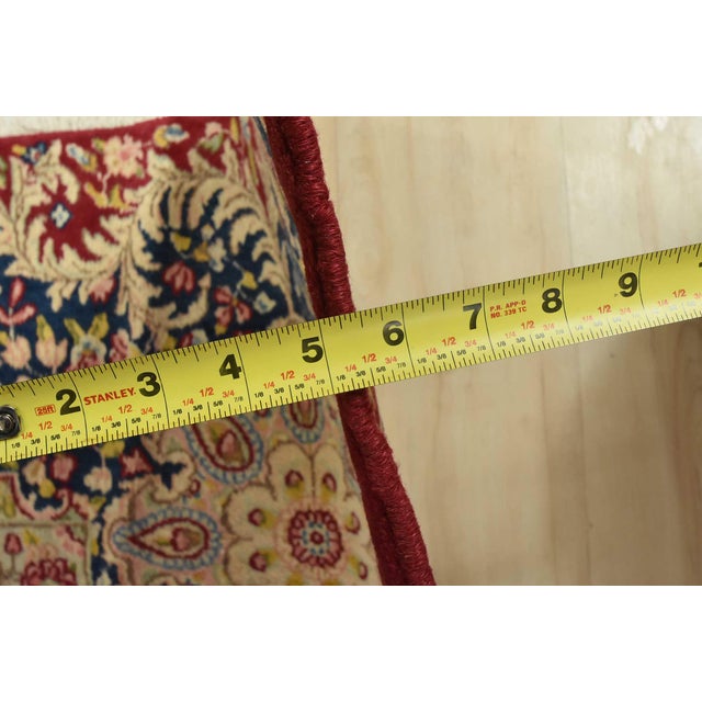Kerman Rug 7′ X 13’7” Red Wool Vintage Traditional Hand-Knotted Carpet For Sale - Image 12 of 14