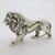 Vintage Italian Handmade Genuine Silver Lion Large Detailed Solid Figurine Sculpture For Sale - Image 6 of 9