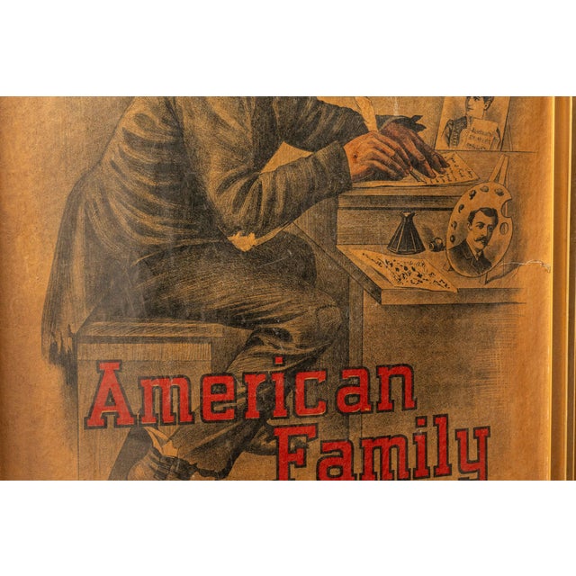 Late 19th Century 1880s–1890s James S. Kirk American Family Soap Framed Advertisement For Sale - Image 5 of 7