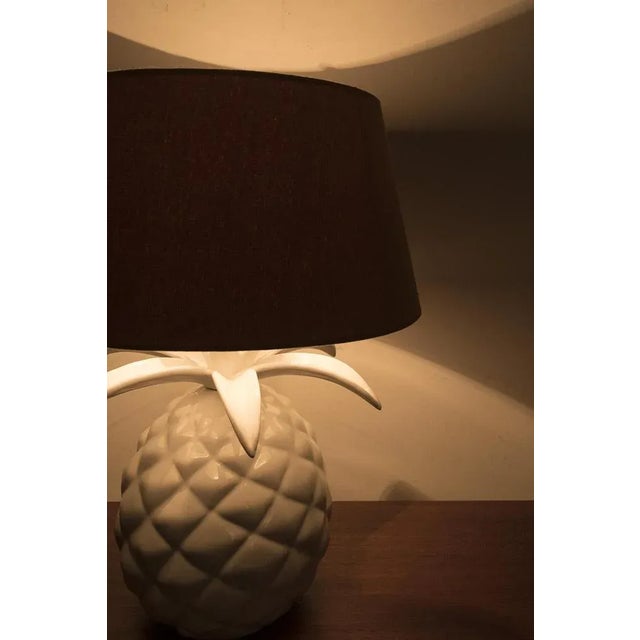 Vintage Pineapple Table Lamp For Sale - Image 5 of 8