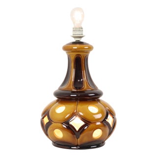 Vintage West German Pottery Lamp Base, 1960s For Sale