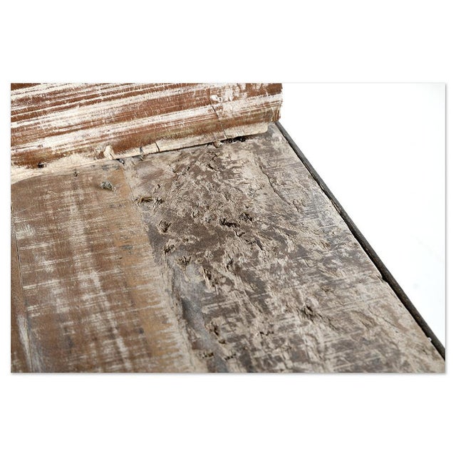 Iron and Solid Wood Shelf with 16 Compartments For Sale - Image 4 of 6