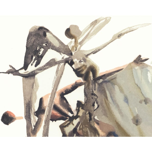 Salvador Dalí 1963 Dalí Divine Comedy Engraving Purgatoire Chant 3 "Les Pouvoirs De L'Âme" (The Powers of the Soul) For Sale - Image 4 of 9
