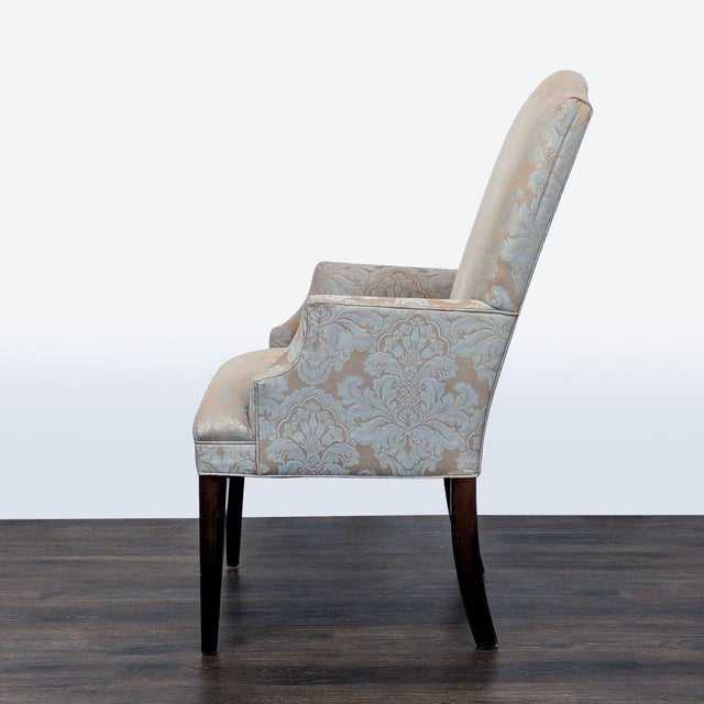Traditional Mitchell Gold + Bob Williams Upholstered High Back Arm Chair For Sale - Image 3 of 11