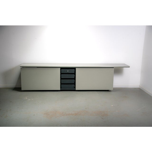 Gray Sheraton Sideboard by Giotto Stoppino for Acerbis, 1980 For Sale - Image 8 of 10