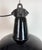 Mid-Century Modern Industrial Black Enamel Factory Lamp with Cast Iron Top, 1950s For Sale - Image 3 of 18